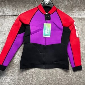 SeaDoo‎ Women Montego Wetsuit Jacket Medium Colorblock Neoprene Watersports NWT